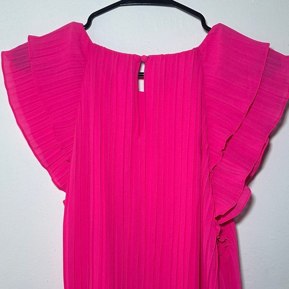 NAK Fuchsia Ruffle Sleeve Dress - Picture 4 of 4